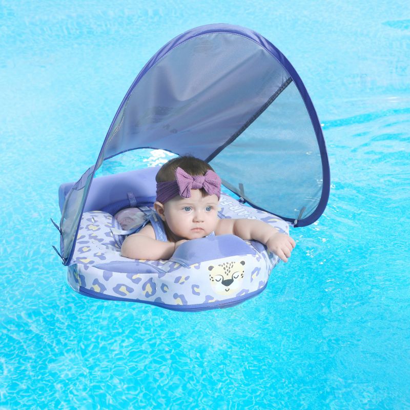 HECCEI Baby Float Leopard with Canopy