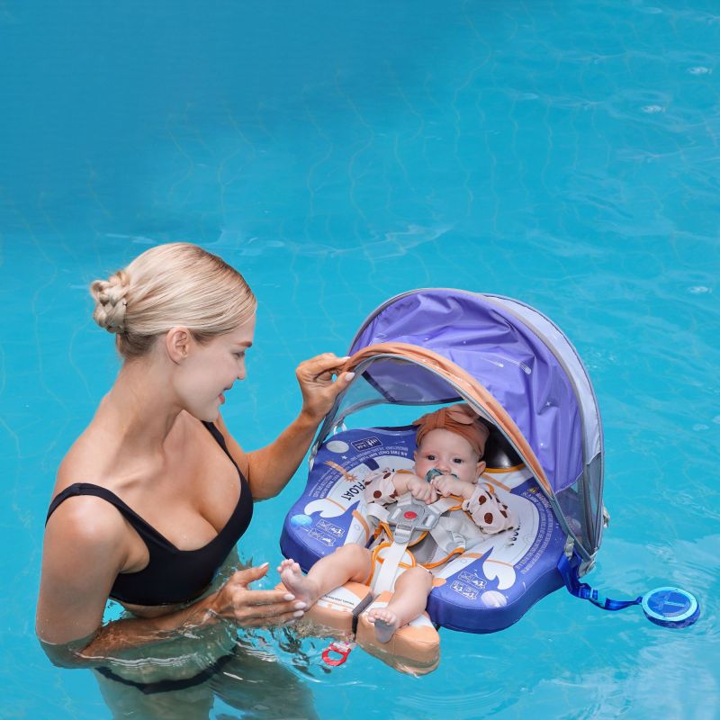 Mambobaby Astronauts Swim Float with Canopy