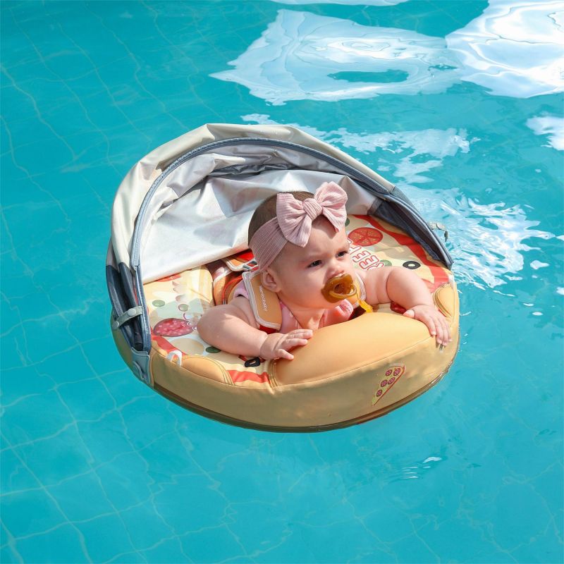 FoarmCore™ Baby Float Pizza with 3D UPF 50+ Sun Canopy