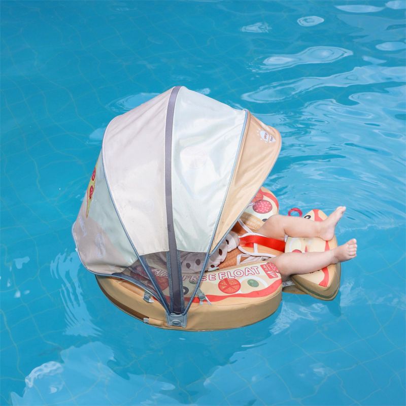 FoarmCore™ Baby Float Pizza with 3D UPF 50+ Sun Canopy