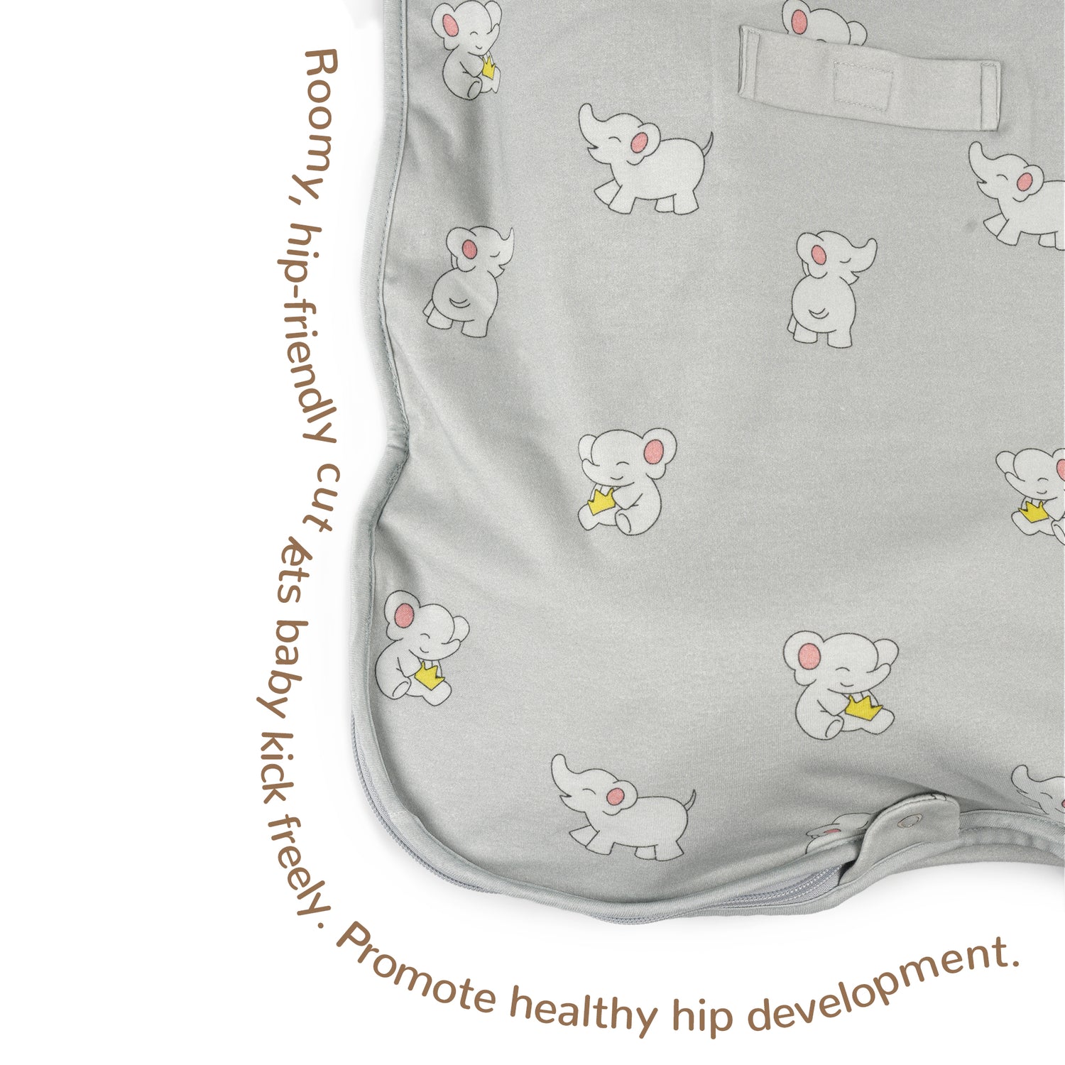 All-Season Merino Sleep sack - Snackyphant Grey