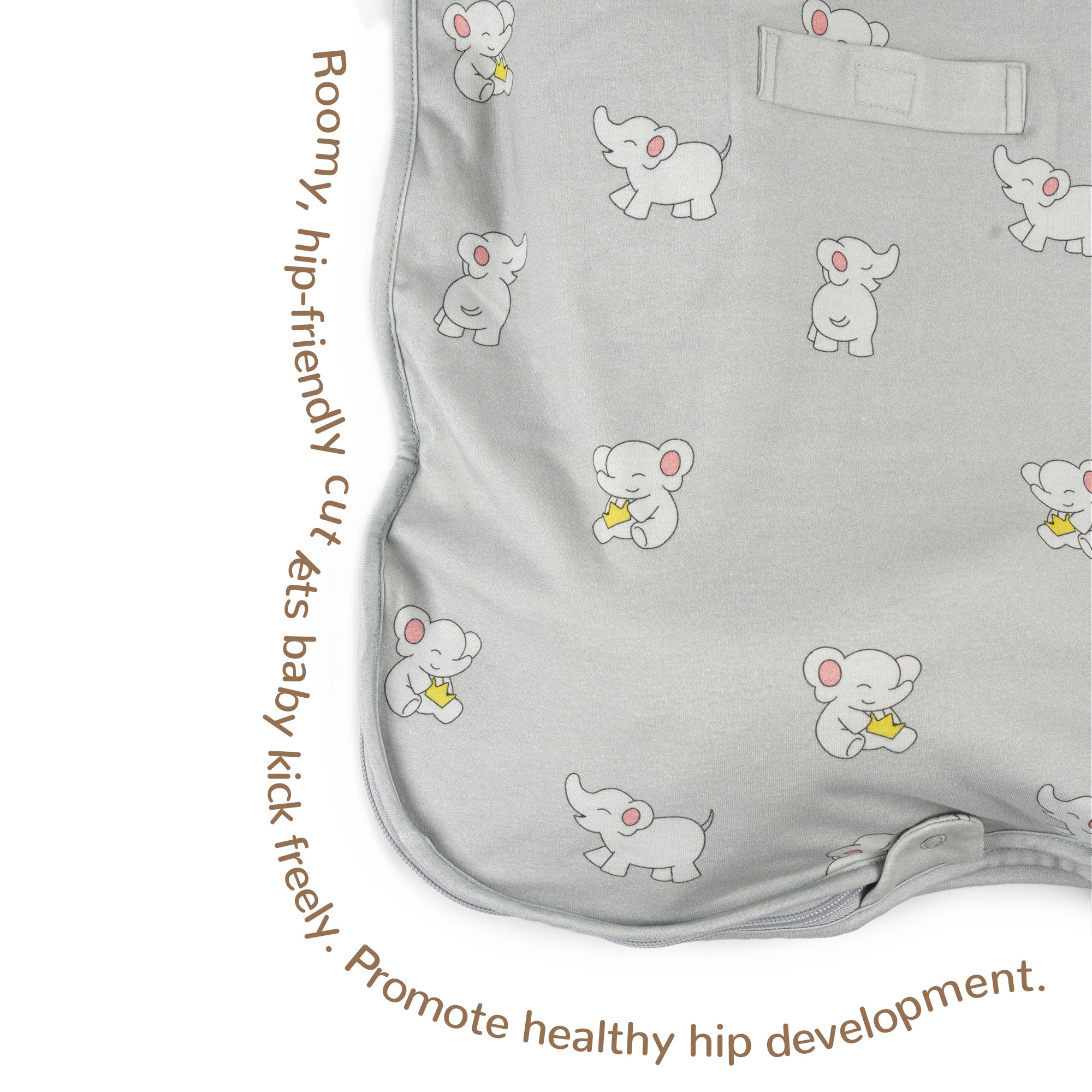 All-Season Merino Sleep sack - Snackyphant Grey