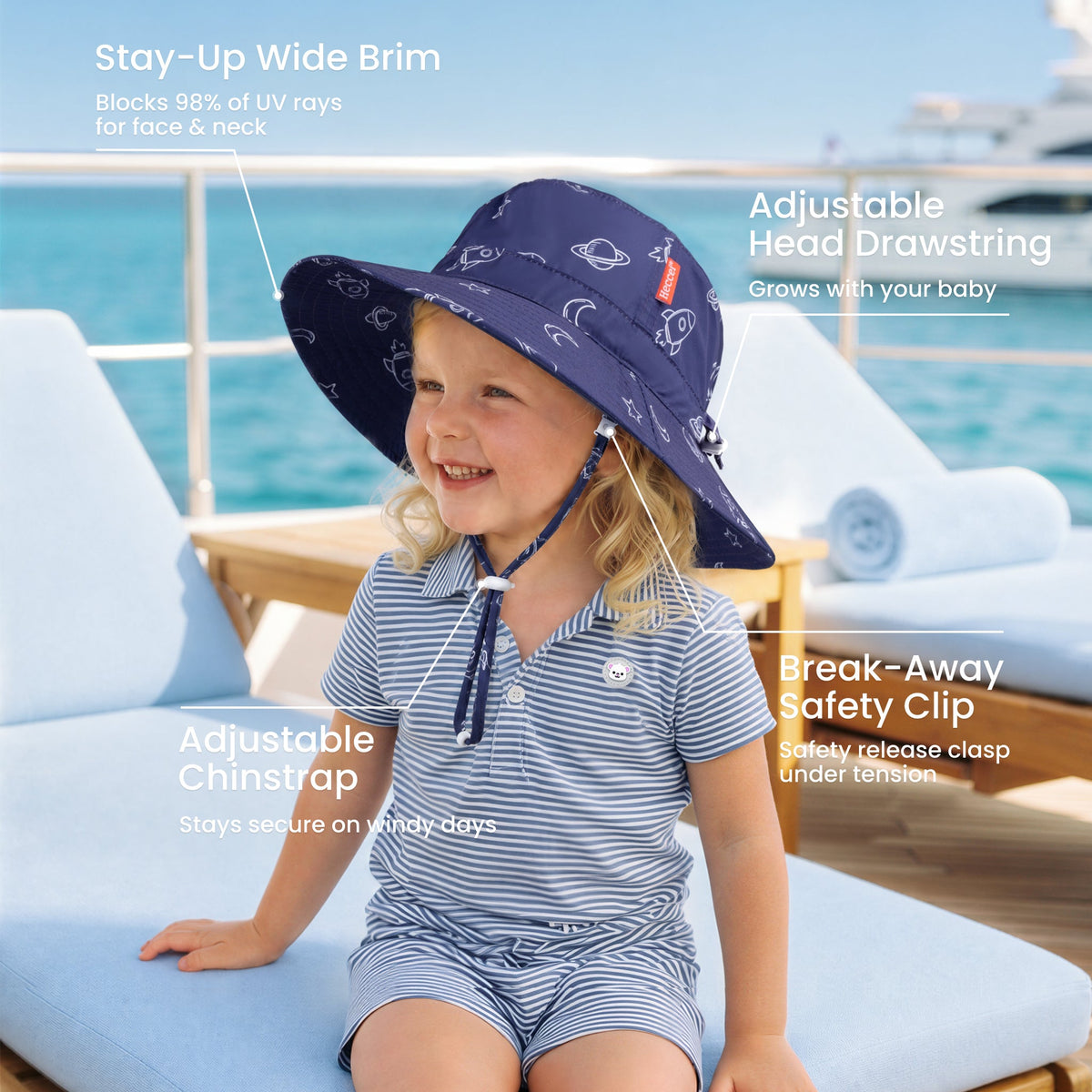 PackNest Sun Hat - Cosmos