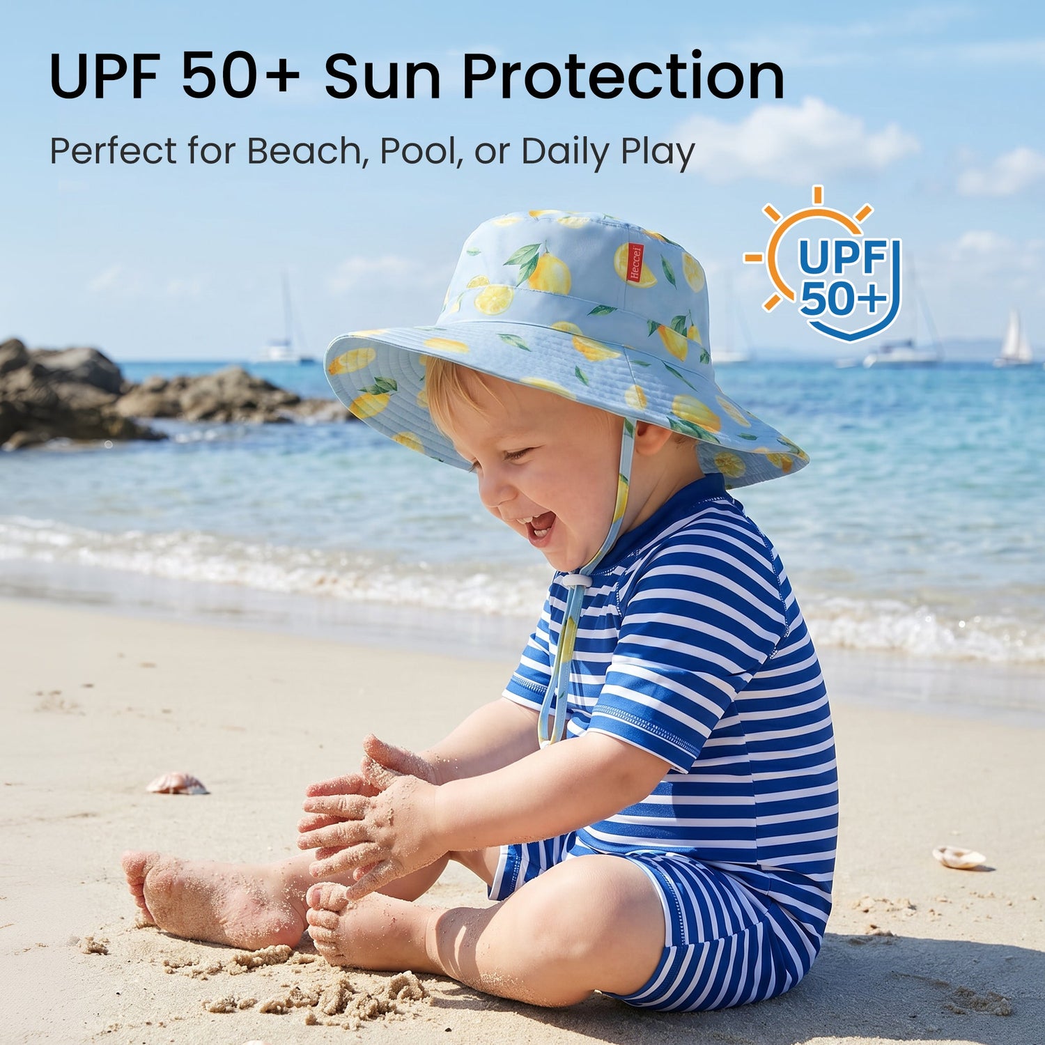 PackNest Sun Hat - Lemon