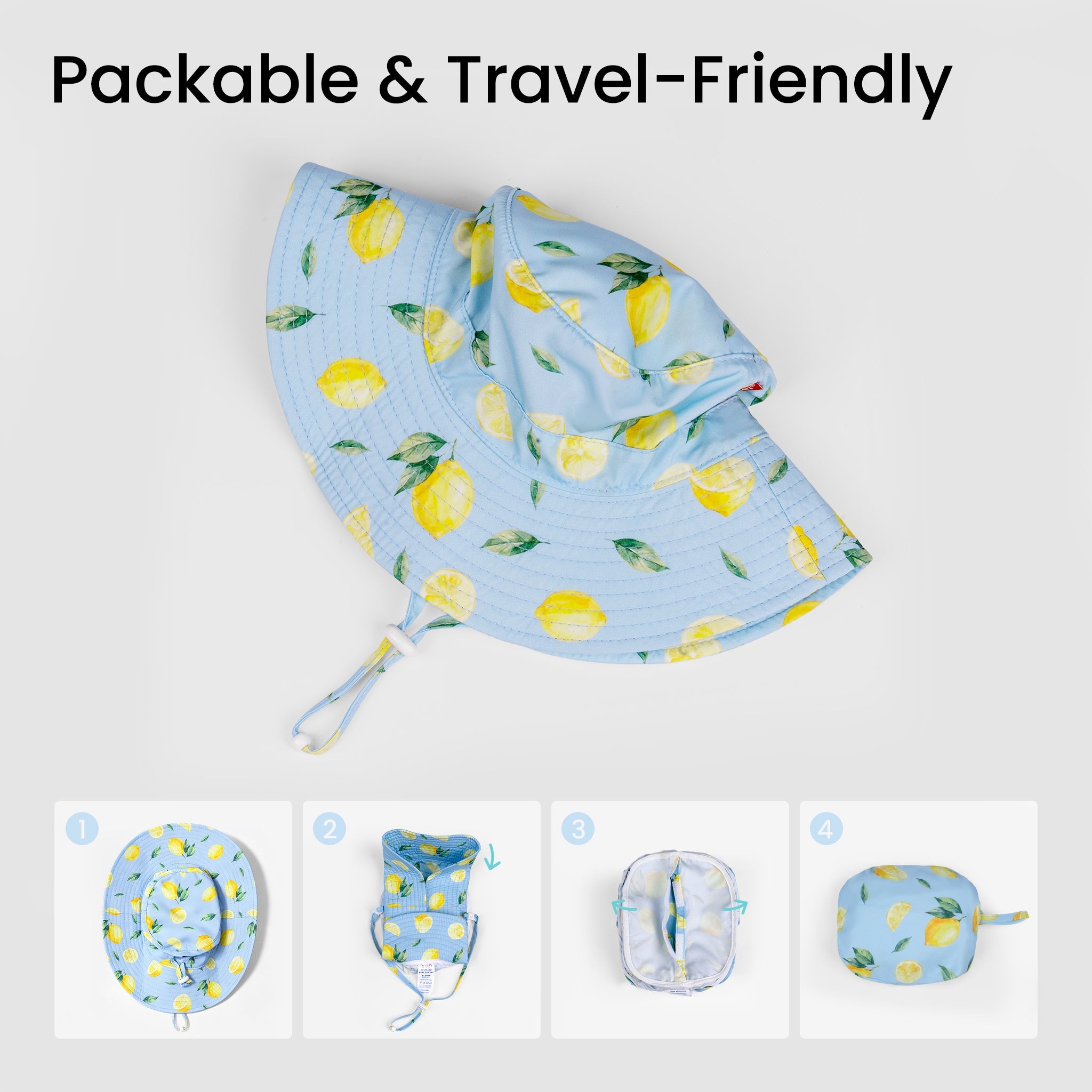 PackNest Sun Hat - Lemon