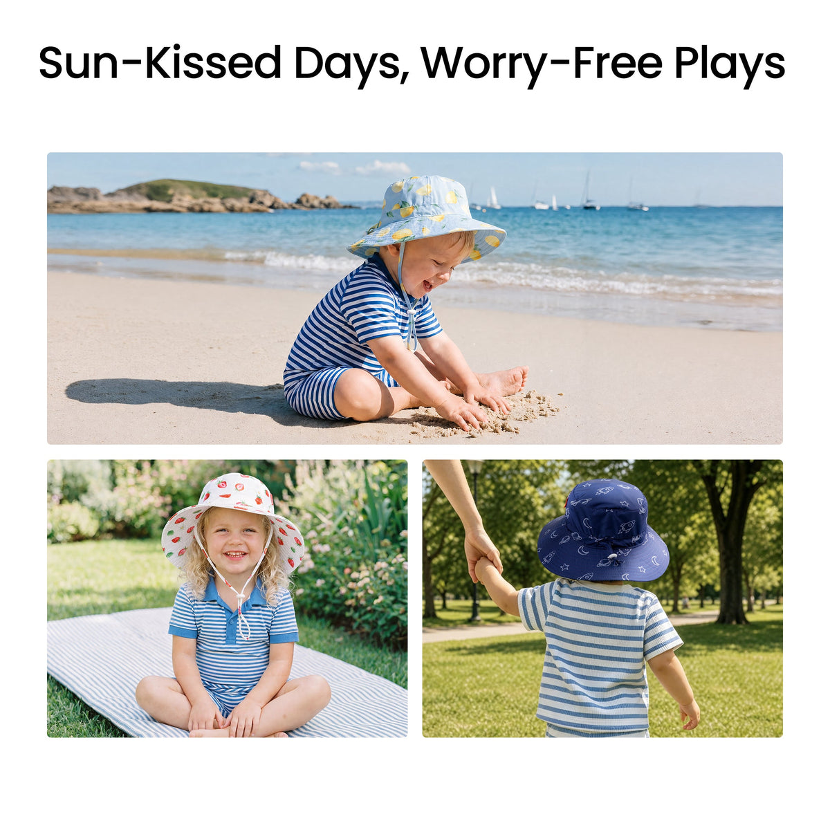 PackNest Sun Hat - Strawberry