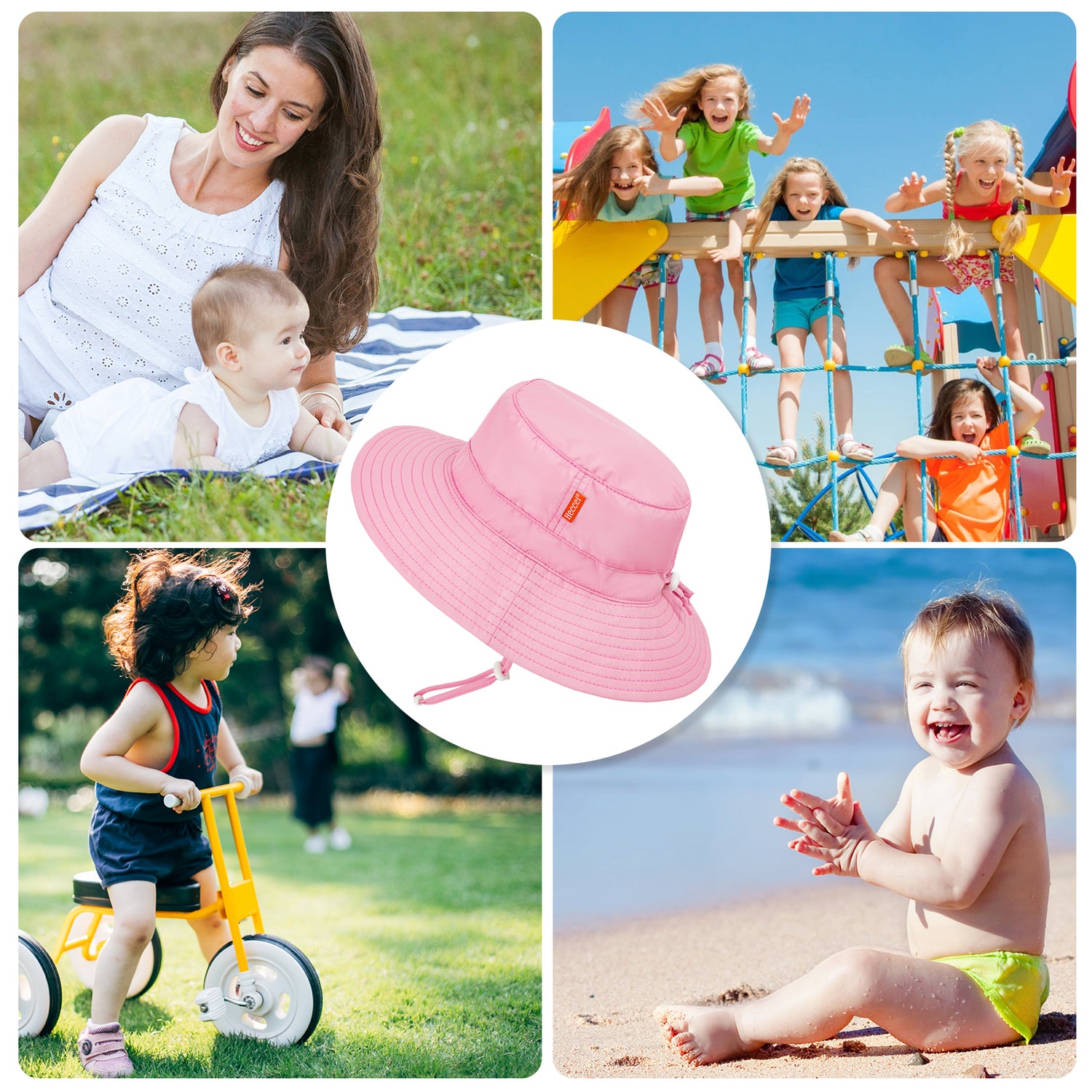 PackNest Sun Hat - Pink