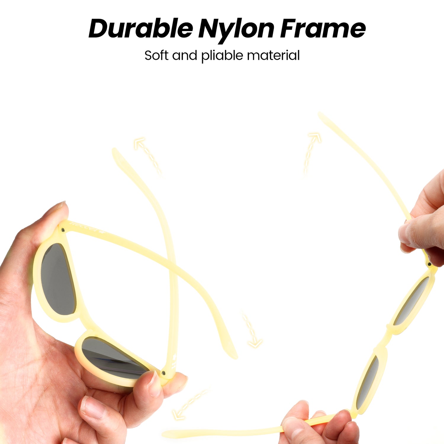 Pebble ColorShift™ - Mirrored Yellow Frame