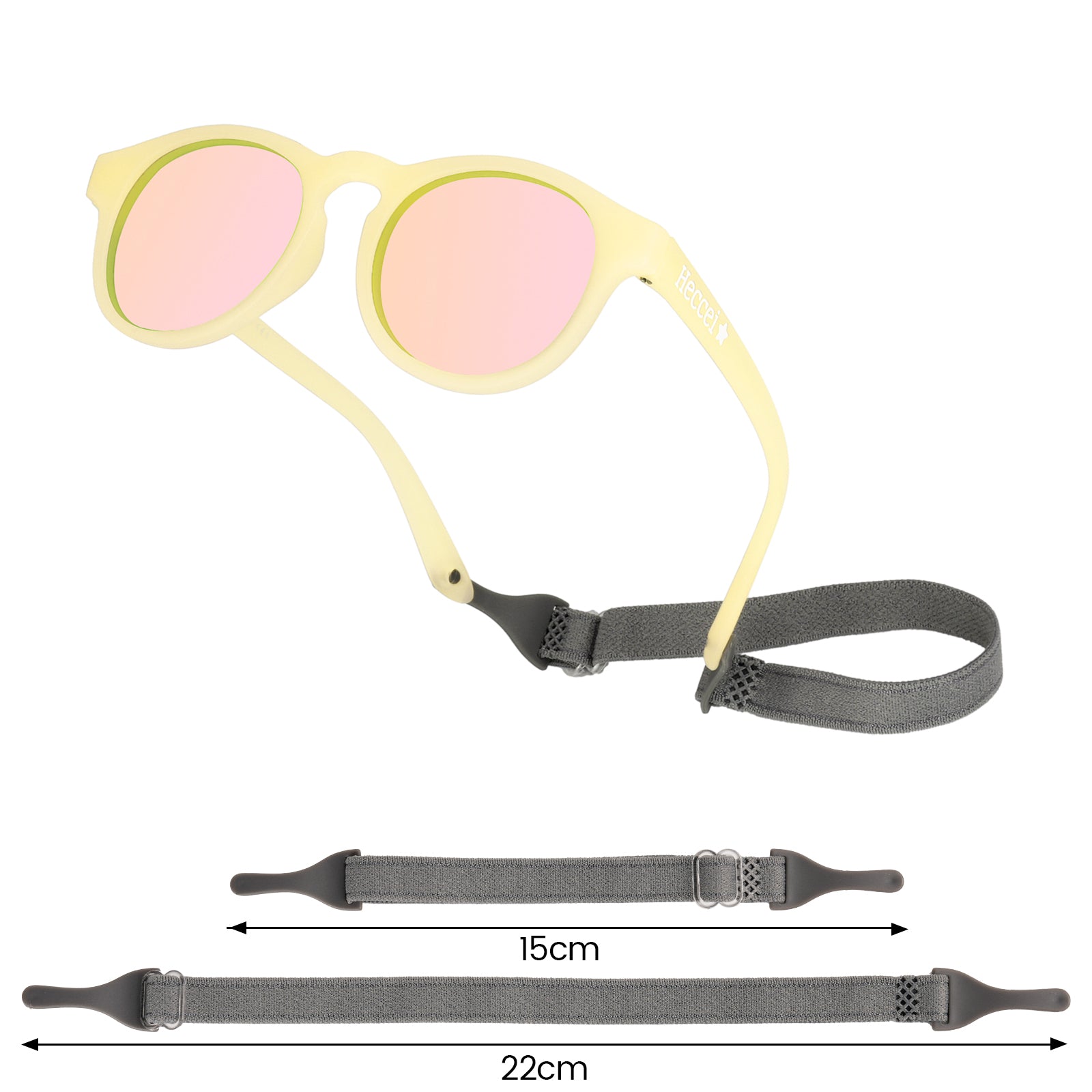 Pebble ColorShift™ - Mirrored Yellow Frame