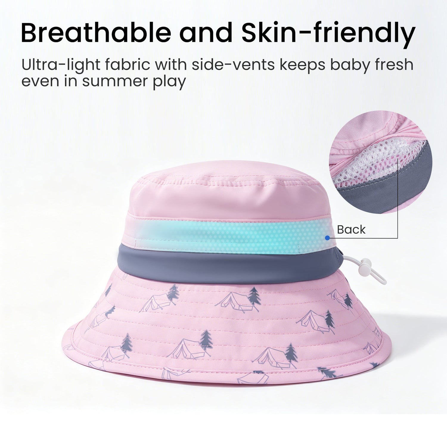 SkyCandy Sun Hat - Forest Pink
