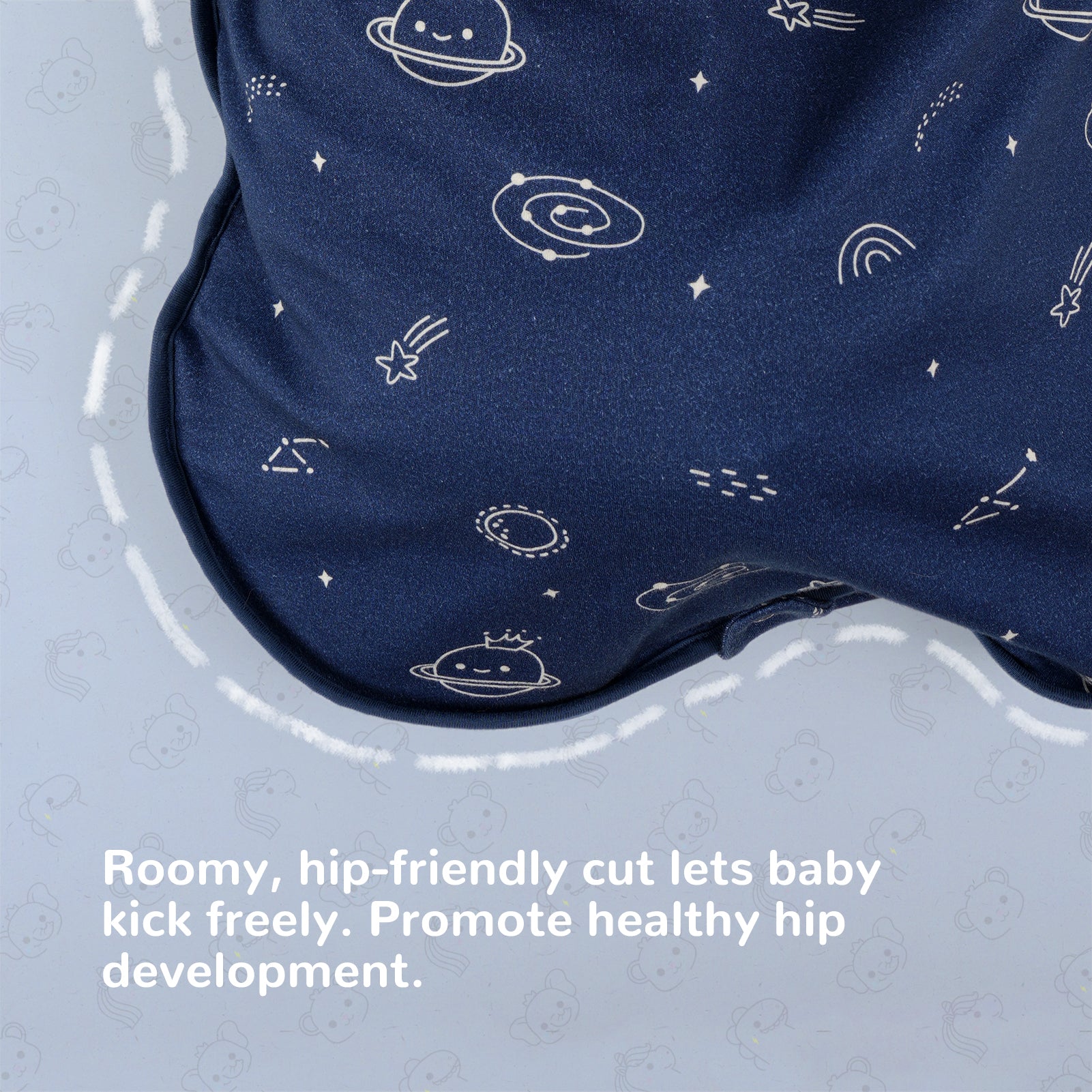 All-Season Merino Sleep sack - Cosmos Blue