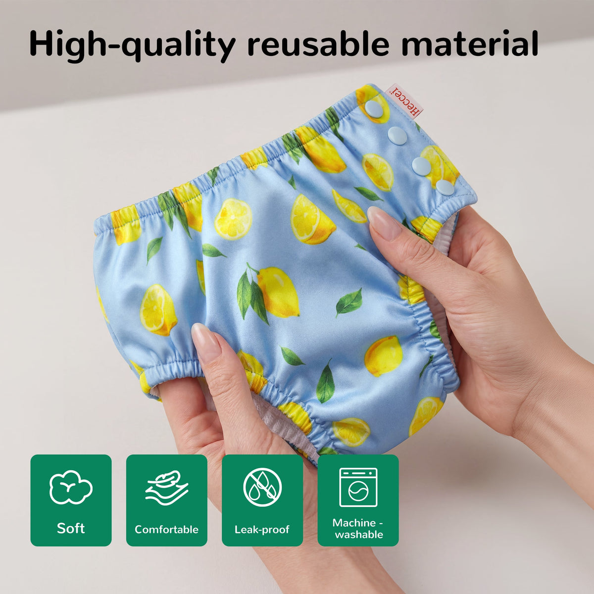 Reusable Swim Diaper - Lemon