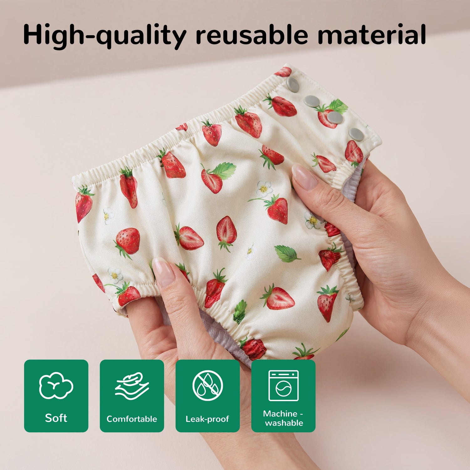 Reusable Swim Diaper - Strawberry