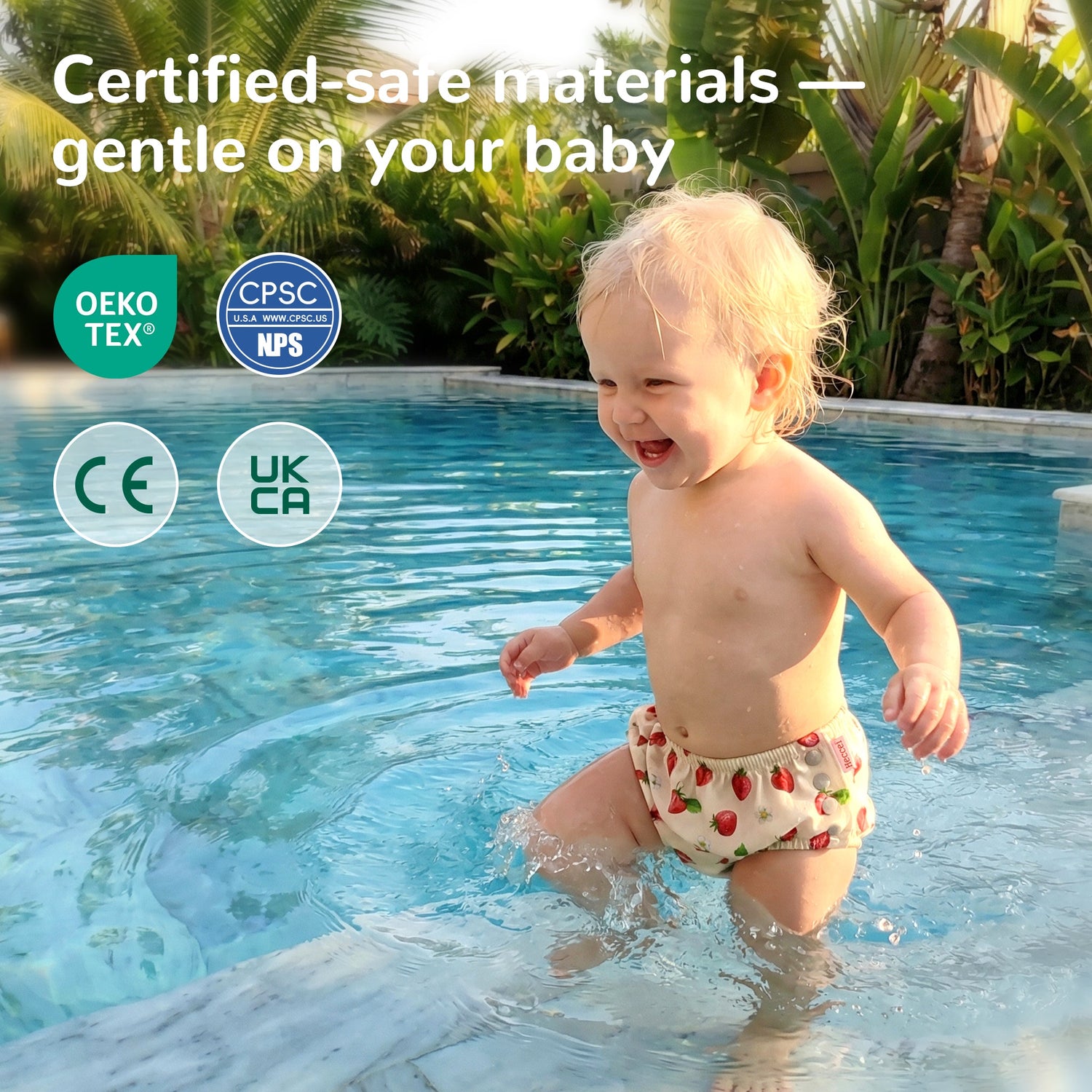 Reusable Swim Diaper - Strawberry