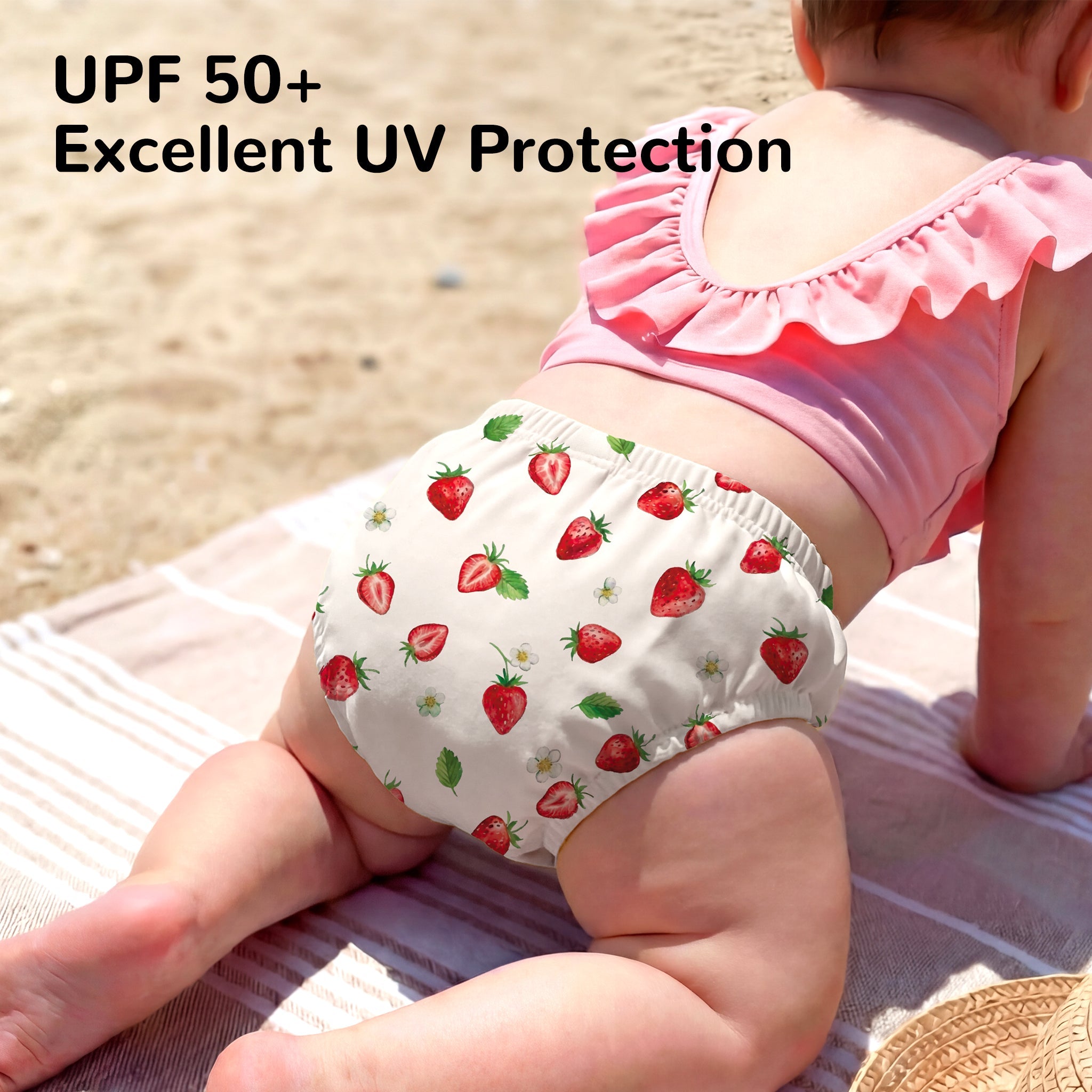Reusable Swim Diaper - Strawberry