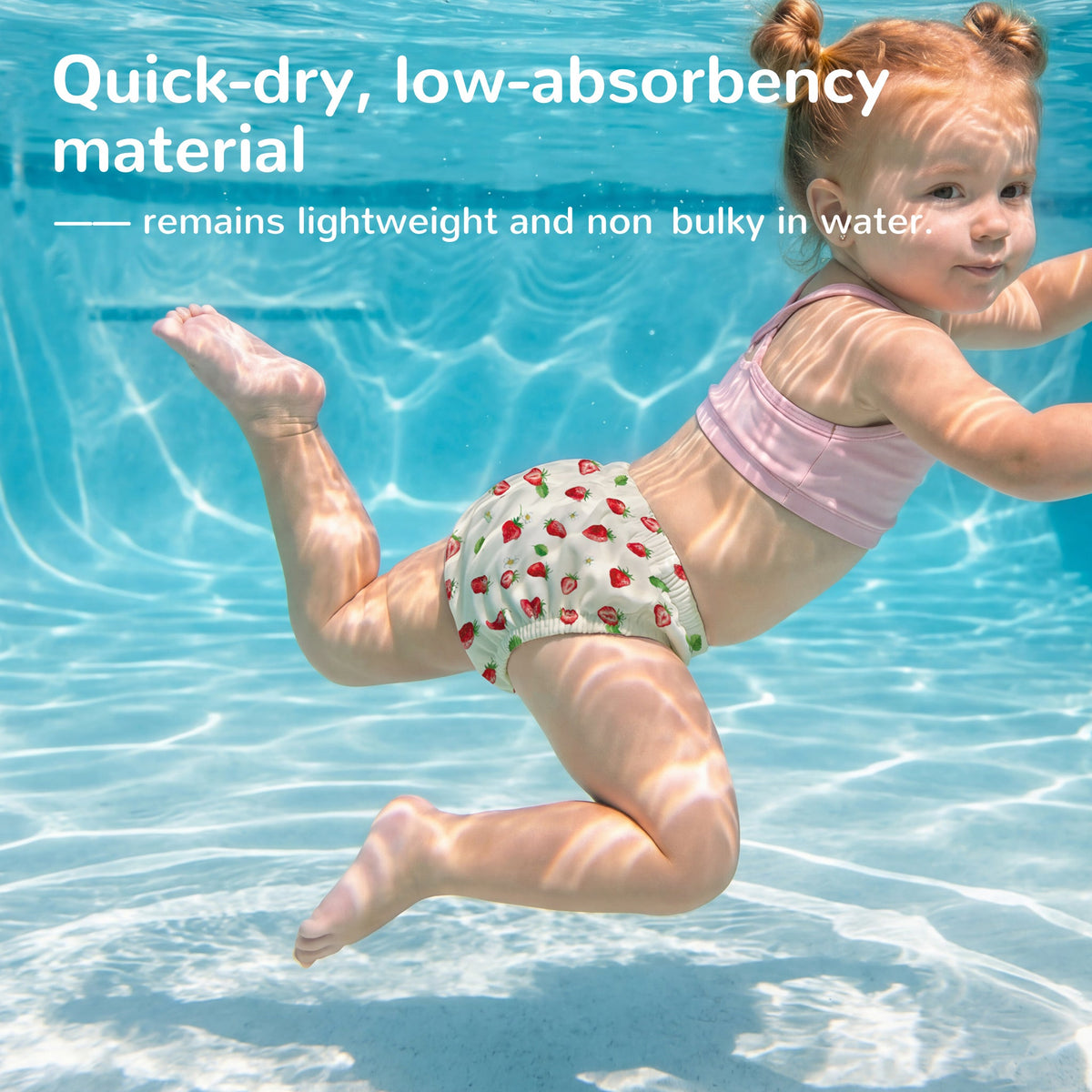 Reusable Swim Diaper - Strawberry