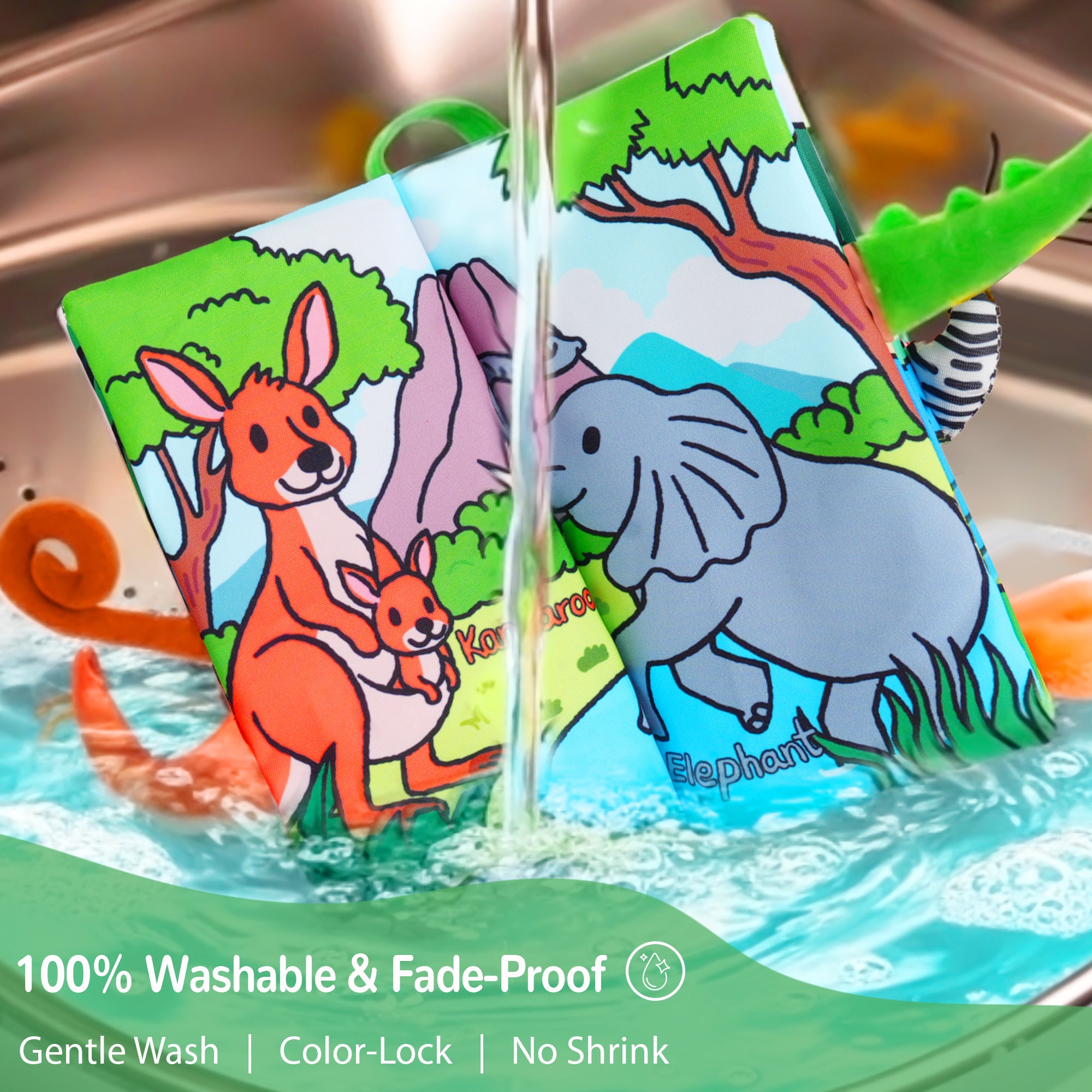 Tail Friends™ Sensory Cloth Book - Animal Tail