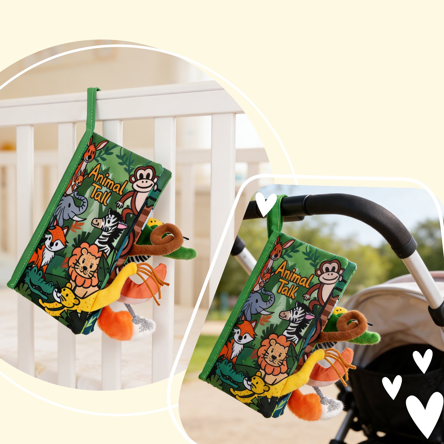 Tail Friends™ Sensory Cloth Book - Animal Tail