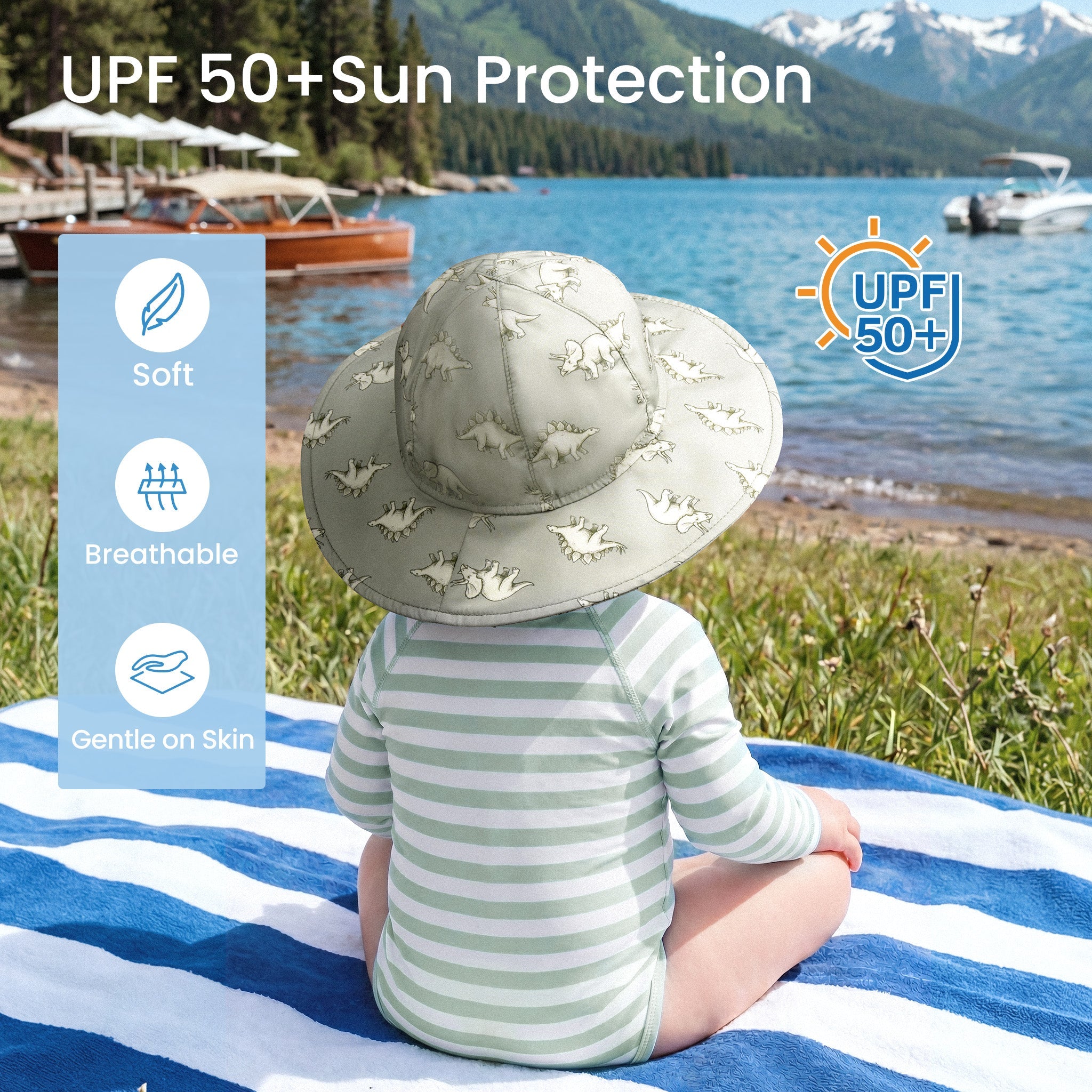 WhaleFold™ Sun Hat - Dino