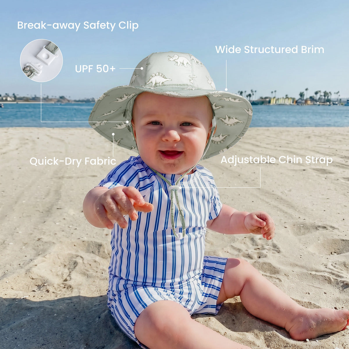 WhaleFold™ Sun Hat - Dino
