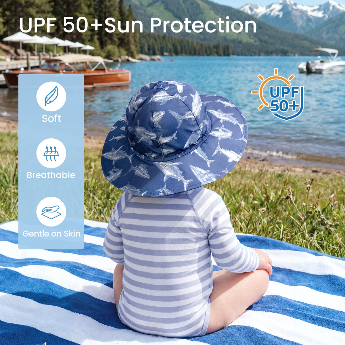 WhaleFold™ Sun Hat - Shark
