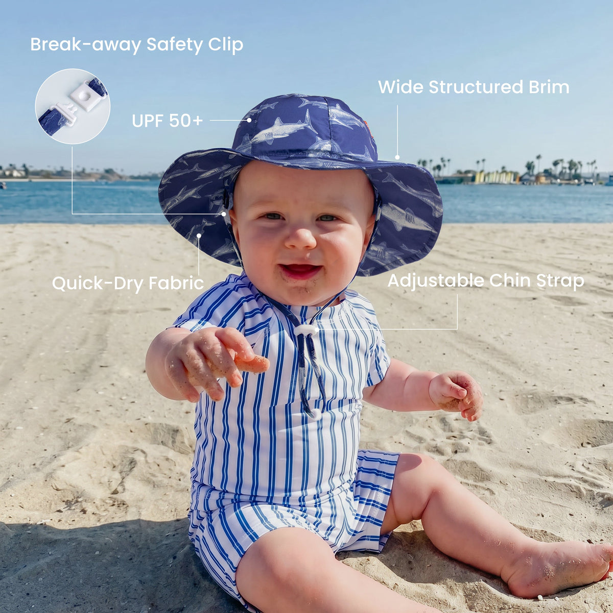 WhaleFold™ Sun Hat - Shark
