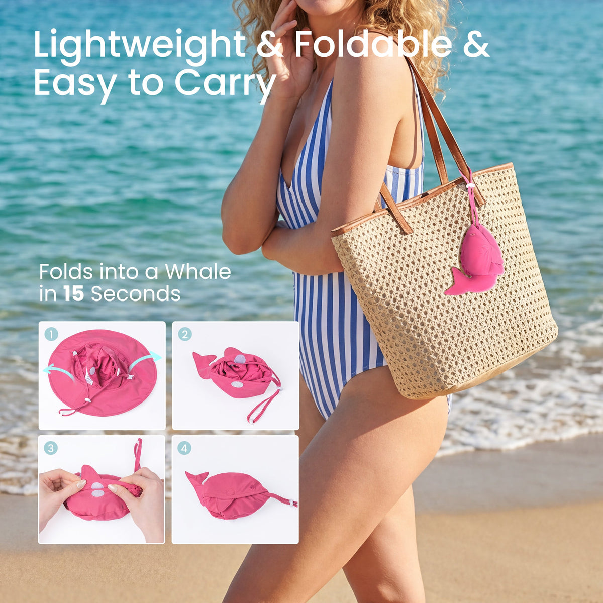 WhaleFold™ Sun Hat - Shark