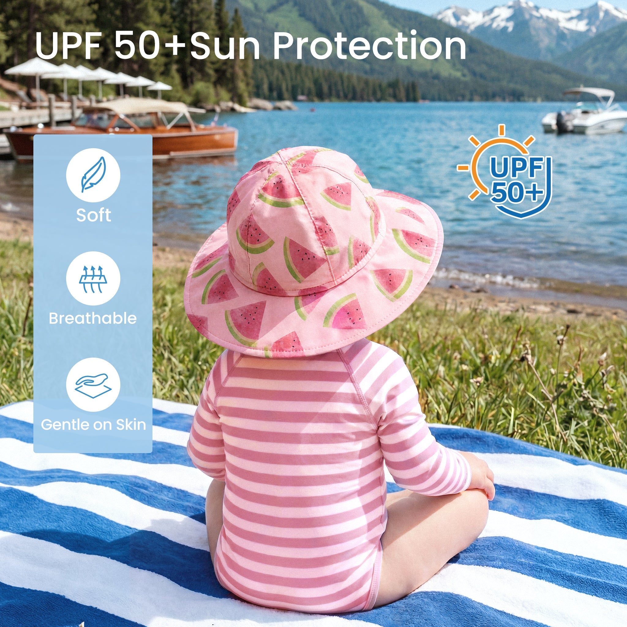 WhaleFold™ Sun Hat - Watermelon