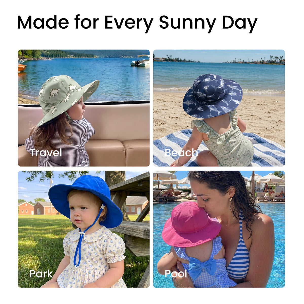 WhaleFold™ Sun Hat - Watermelon