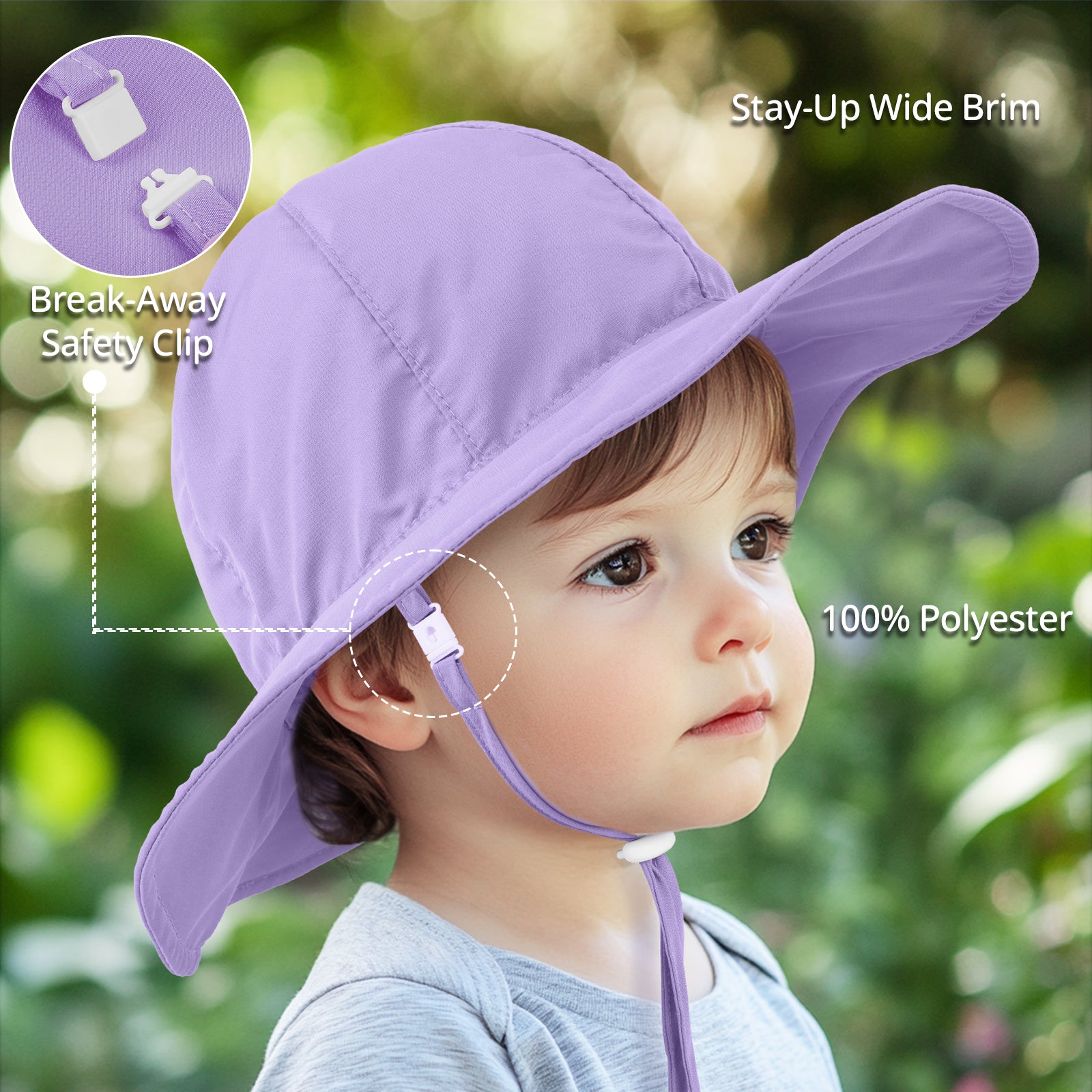 WhaleFold™ Baby Sun Hat - Purple