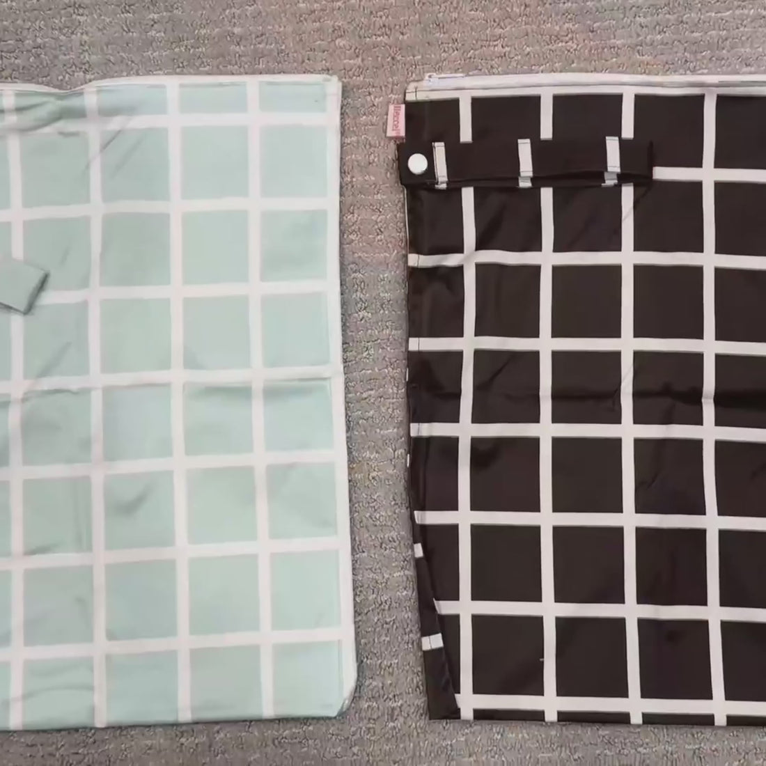 Wet Dry Bag Set 2 Pack - Soft Check