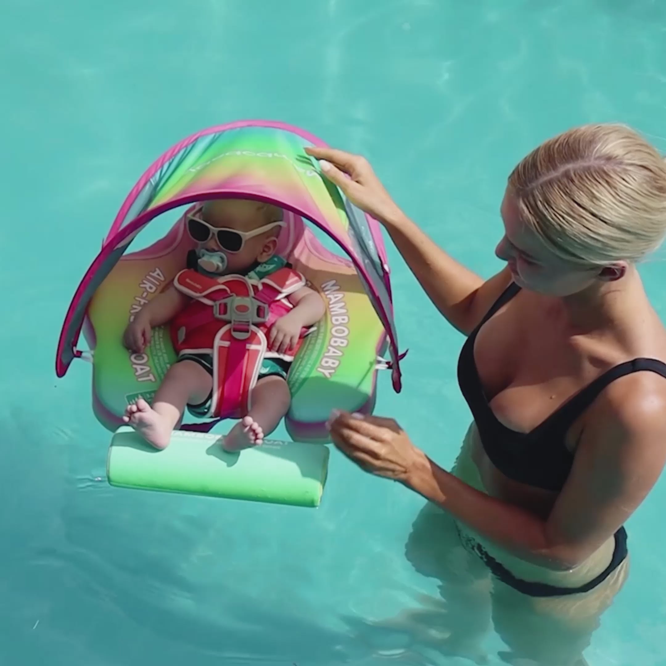 FoamCore™ Waterproof Deluxe Baby Float Gradient - Sunset Splash