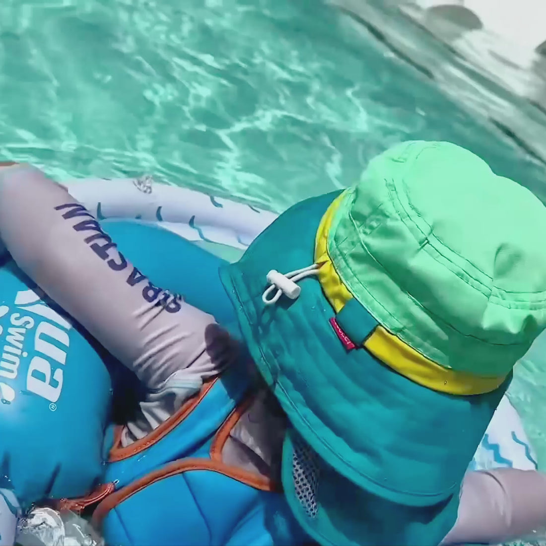 SkyCandy Sun Hat with Neck Flap - Green