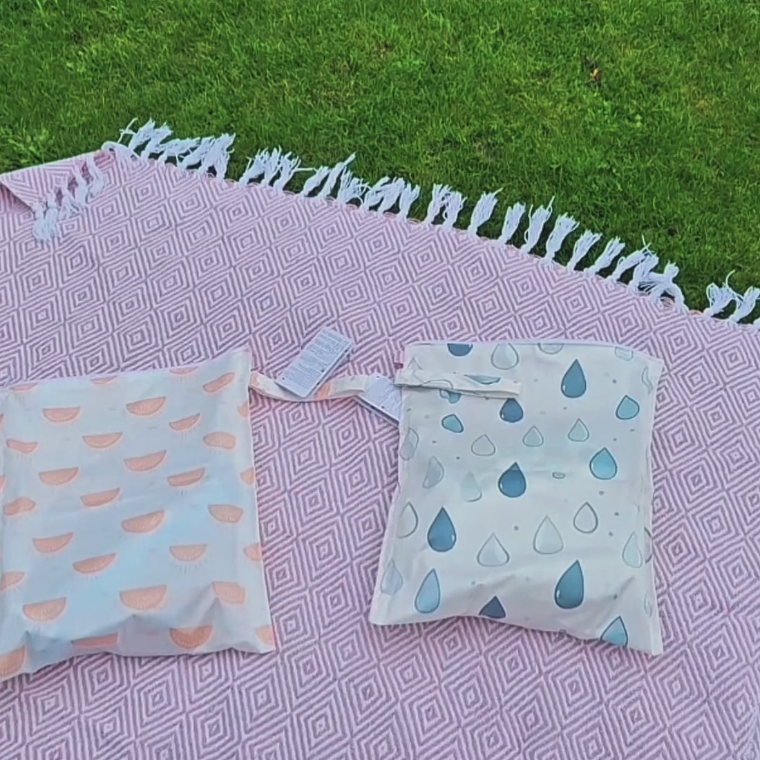 Wet Dry Bag Set 2 Pack - Sunny Drizzle