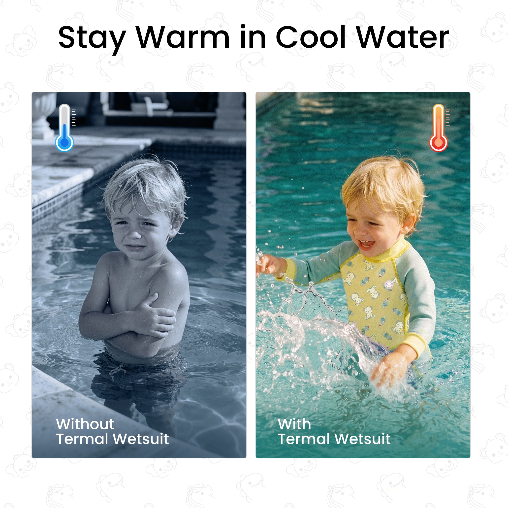 Baby Swim Wetsuit - Hecceibear Green