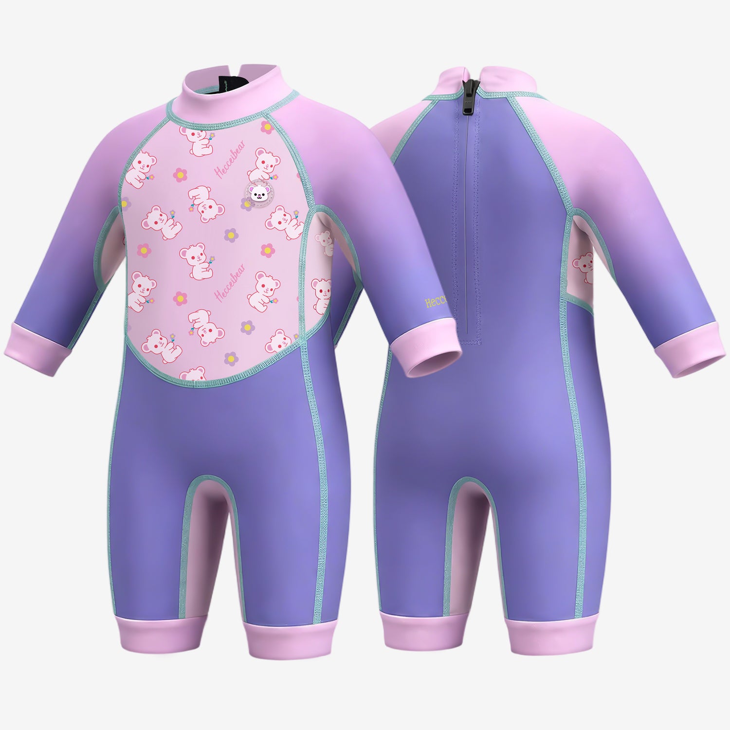 Baby Swim Wetsuit - Hecceibear Purple