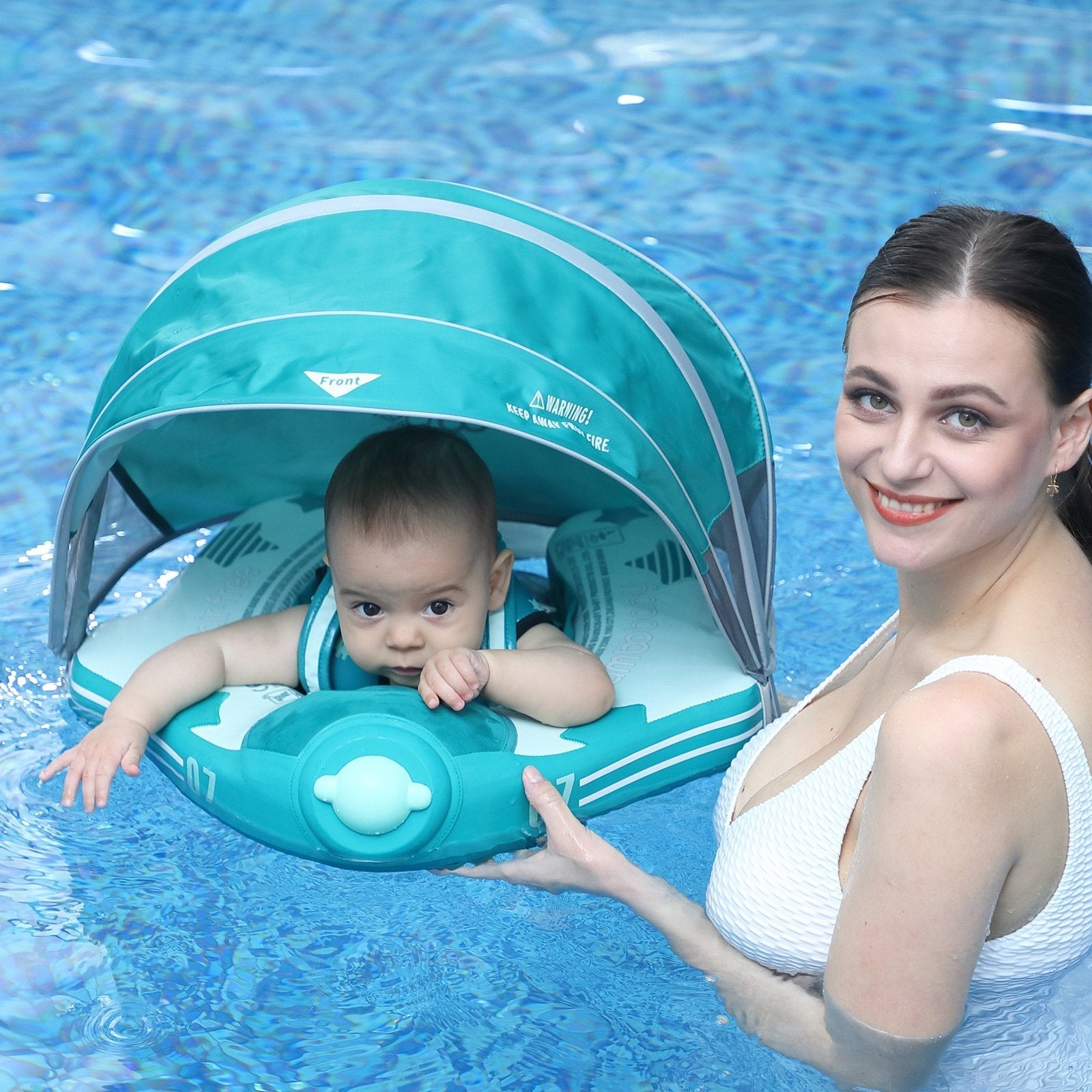 FoarCore™ 3-in-1 Baby Float Airplane with 3D UPF 50+ Sun Canopy