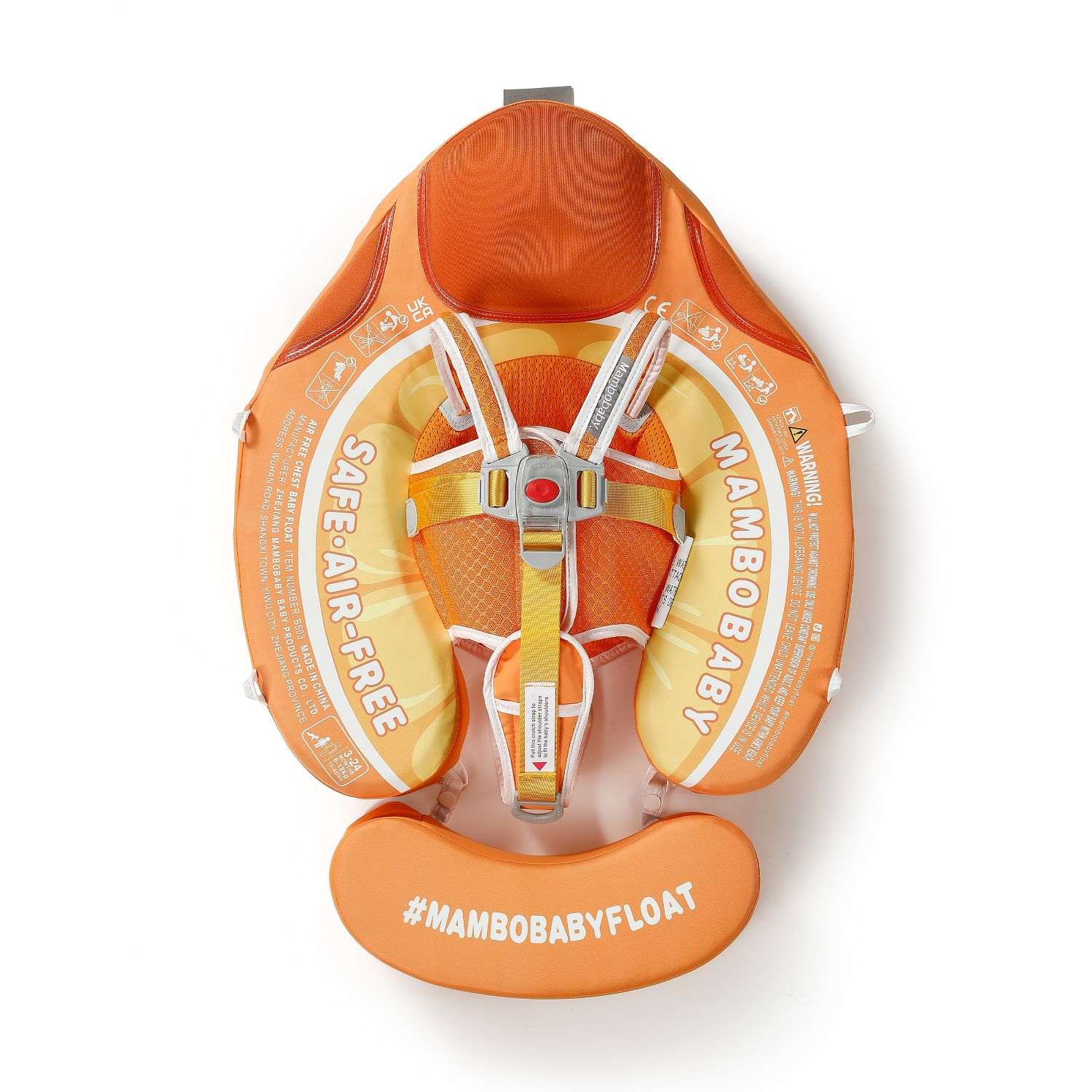 FoarmCore™ Baby Float Tangerine with UPF 50+ Sun Canopy