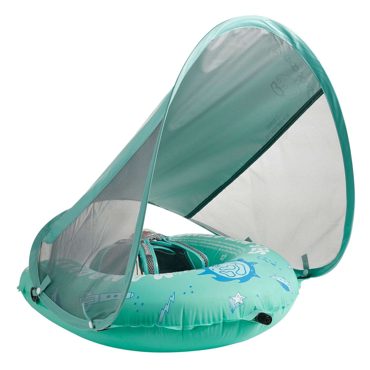 Mambobaby Self-Inflating Swim Float with Canopy