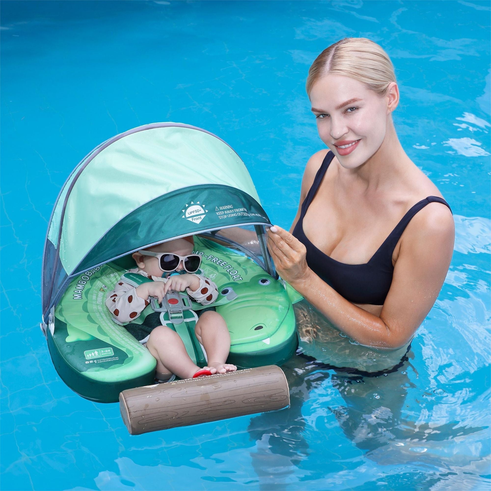 Mambobaby Crocodiles Float with Canopy