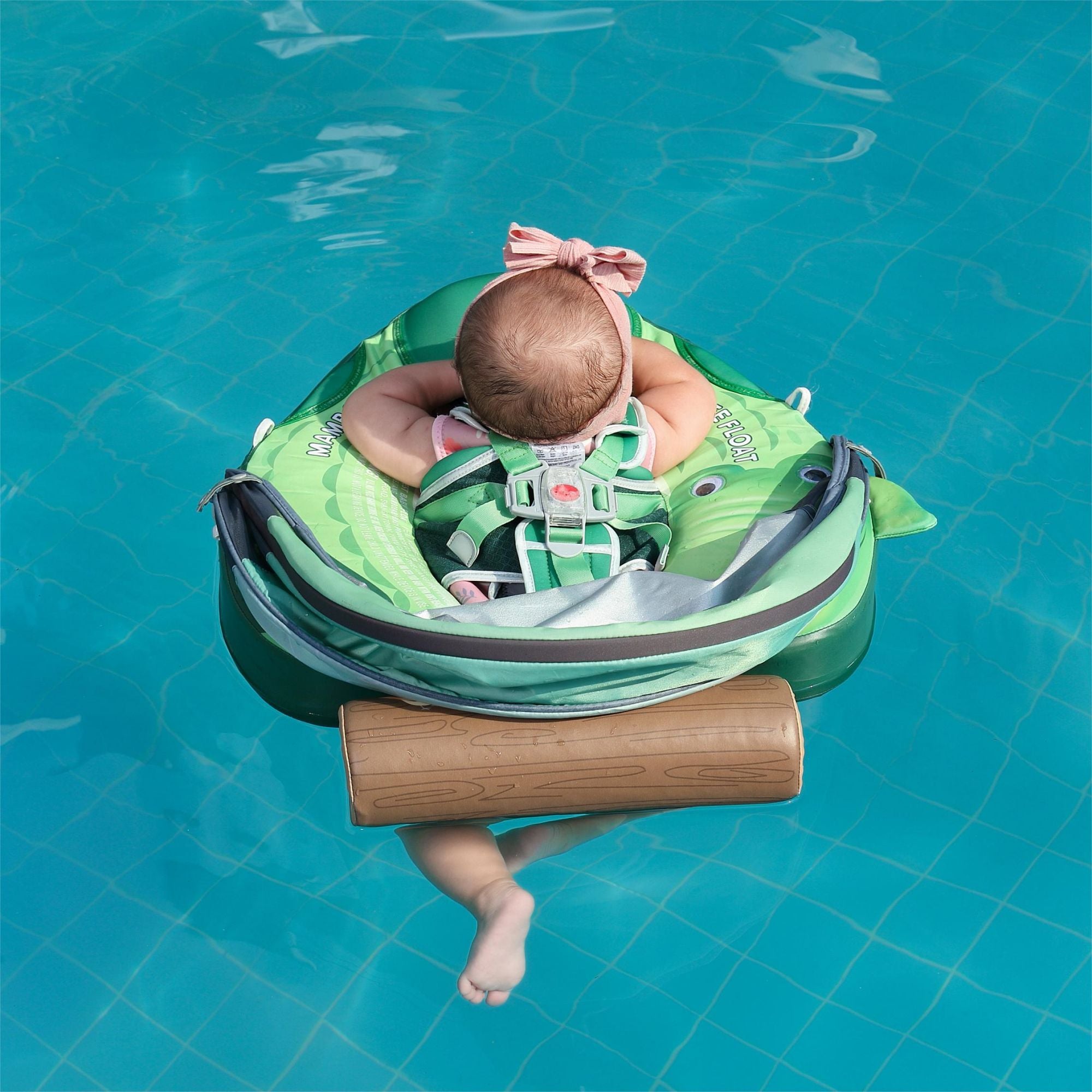 FoarmCore™ Baby Float Crocodiles with 3D UPF 50+ Sun Canopy