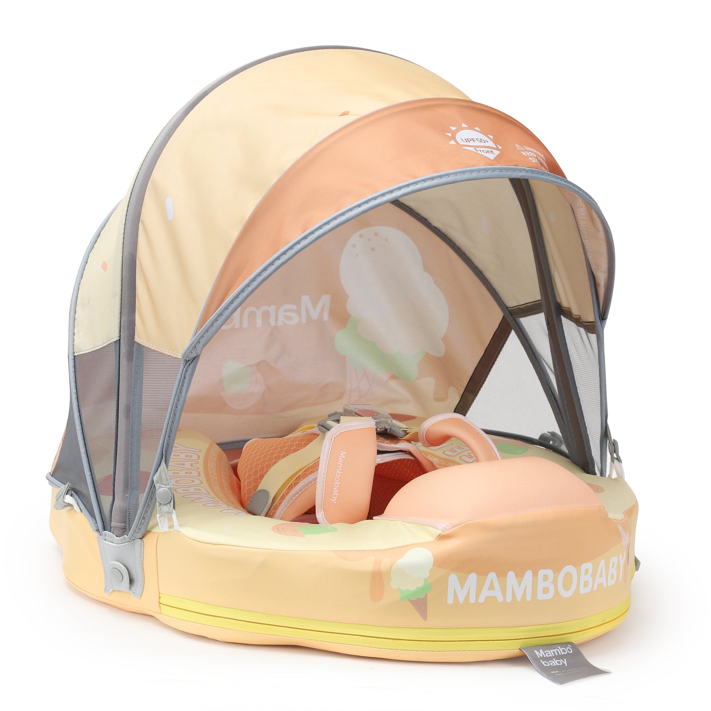 FoarmCore™ Baby Float Icecream with 3D UPF 50+ Sun Canopy