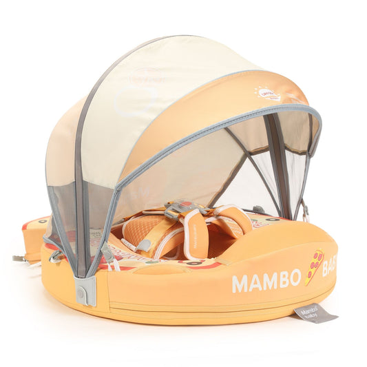 Mambobaby Pizza Swim Float with Canopy