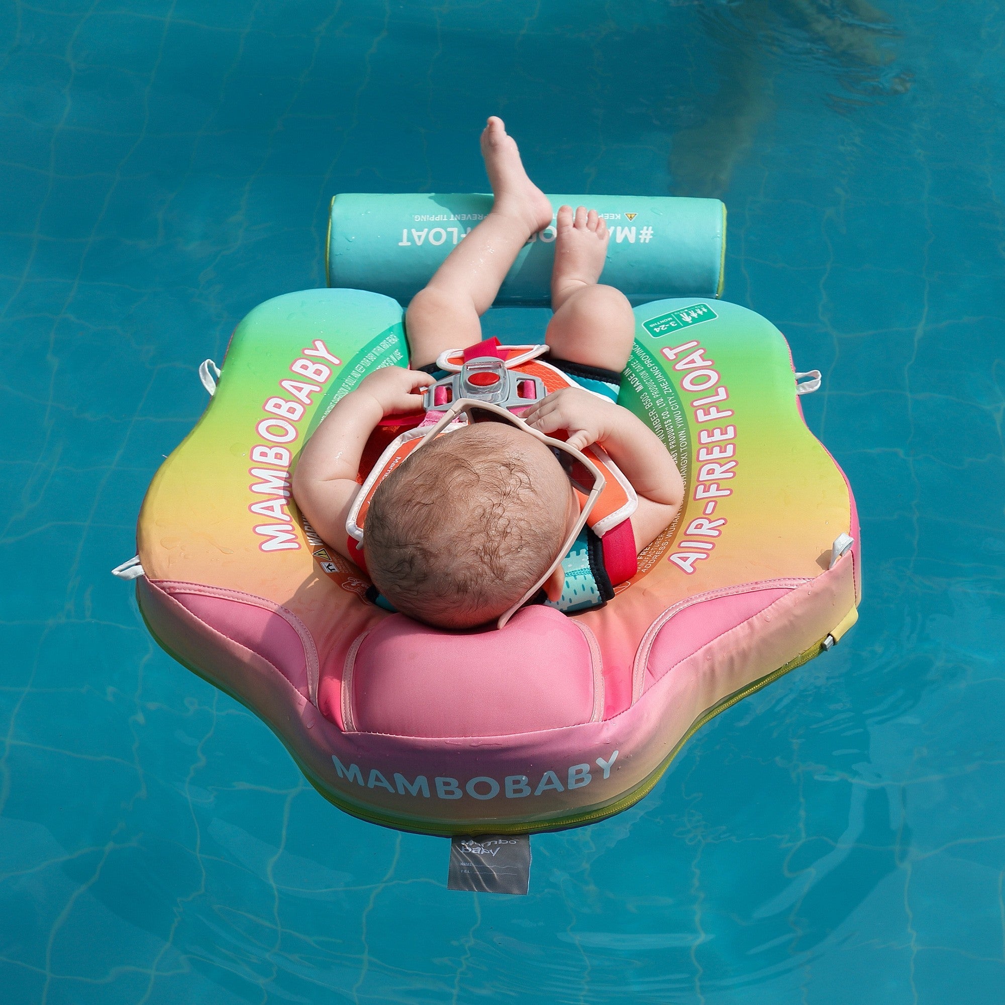 FoarmCore™ Baby Float Rainbow with UPF 50+ Sun Canopy