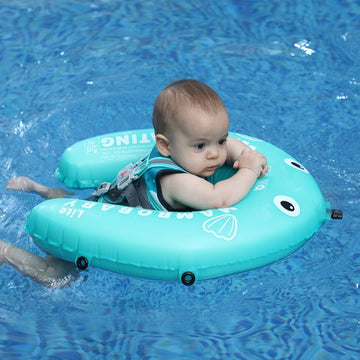 Mambobaby Self-Inflatable Baby Float with Canopy Lite